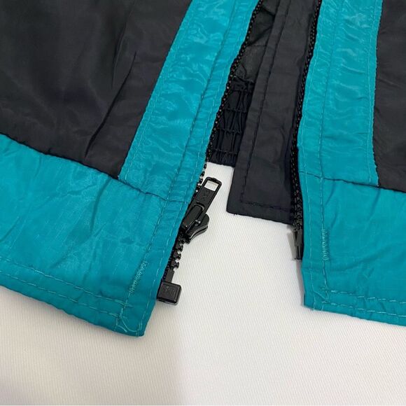 VINTAGE 10X Gore-Tex Men's Size L 90s Blue Black Rainwear USA Made Jacket Coat - Picture 8 of 14